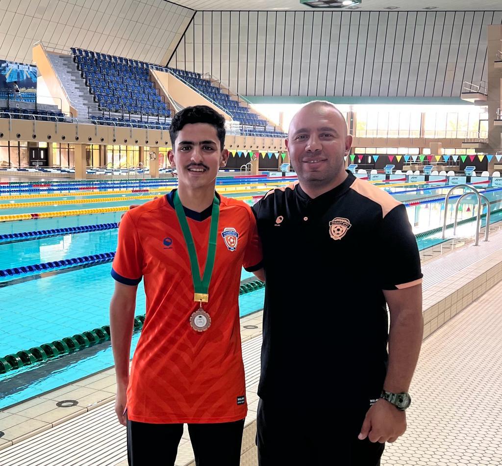 المنضم حديثاً لسباحة الفيحاء داود الرشيدي يحقق برونزية في بطولة منطقة الرياض