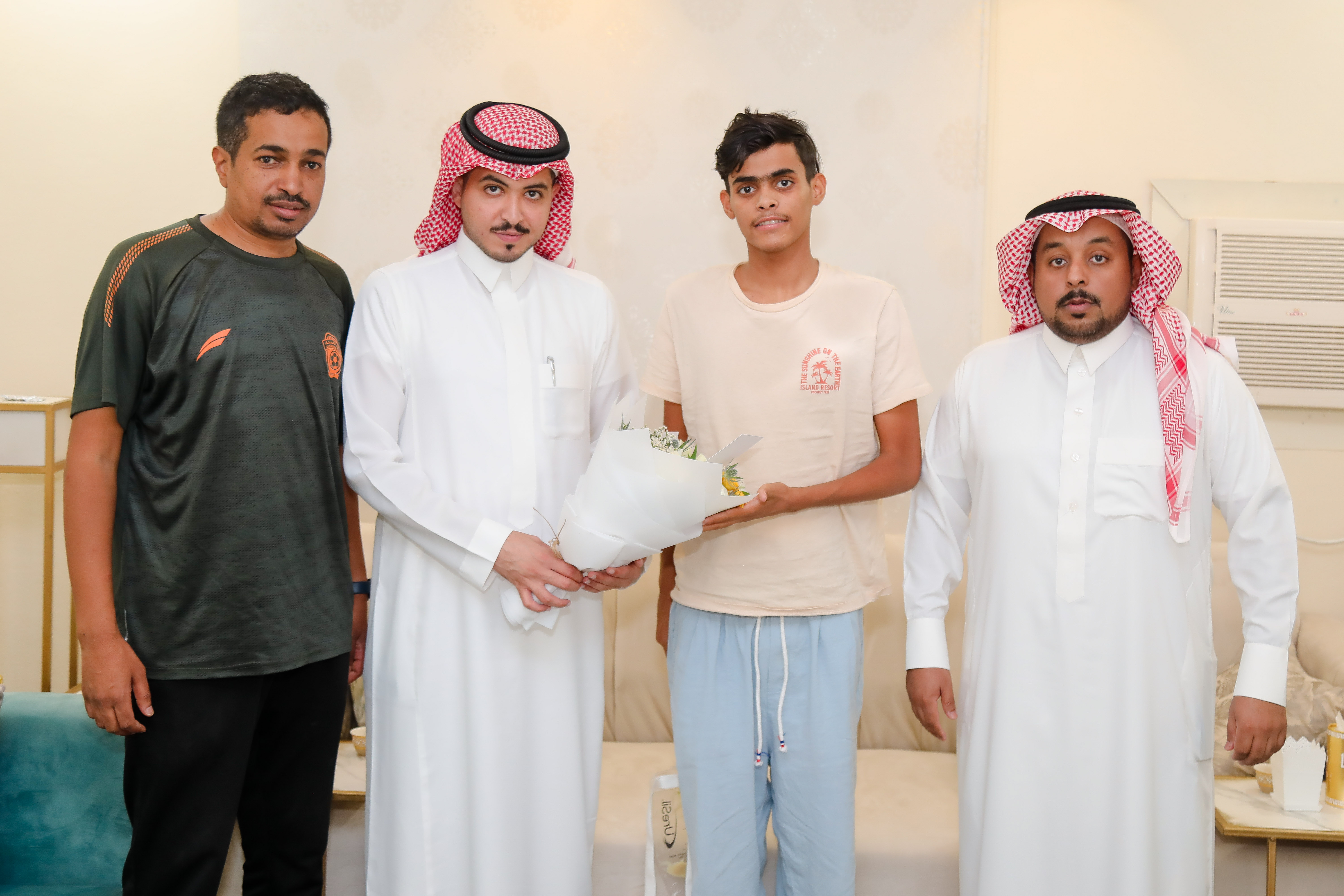 إدارة الفيحاء تزور لاعب فريق تحت 17 سنة عبدالله الهاملي